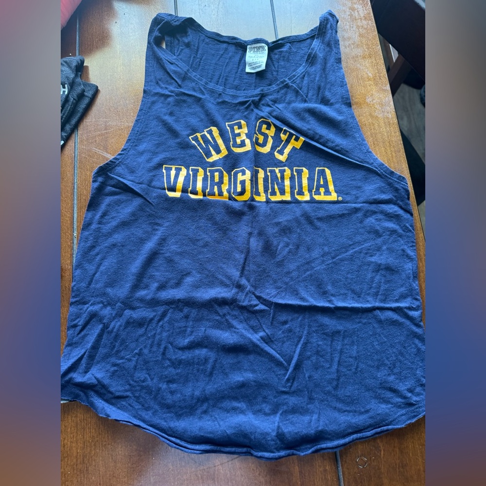 PINK Victoria's Secret Blue West Virginia Tank Top